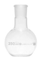 Baňka, skleněná, ploché dno, 2000 ml, NS 29/32, bez zátky, dle DIN EN ISO 4797, (bal. 1 ks), LABSOLUTE®
