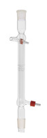 Liebig condenser, effective length 400 mm, socket and cone SJ 29/32, water connection via GL14, PP olives, borosilicate glass 3.3, acc. to DIN 12576, pack. of 1, LABSOLUTE® (pack. size: 1 Pieces)