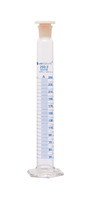 Valec, sklenený, trieda A, 25 ml, NZ 14/23 PE zátka, podľa ISO 4788, (bal. 1 ks), LABSOLUTE®