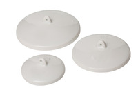 Lids for crucibles, porcelain, suitable for LABSOLUTE® crucibles with O = 30 mm, according to DIN 12904, pack. of 5, LABSOLUTE® (pack. size: 5 Pieces)