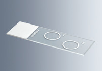 Mikrosklo podložné s farebnou plôškou, biele, 76 x 26 mm,UNIMARK®, s 2 krúžkami, (2 500 ks), MARIENFELD