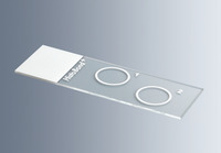 Mikrosklo podložní, HistoBond® s 2 kroužky, bílá matovaná ploška, (2 000 ks), MARIENFELD