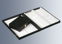 Box na podložné sklo pre 12 sklíčok, čierny, (bal. 10 ks), MARIENFELD
