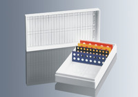 Box na podložné sklo pre 50 sklíčok, biely polystyrén, (1 ks), MARIENFELD