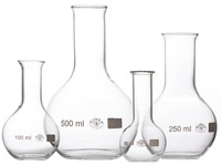 Titration flask, flat-bottom, narrow neck, curved rim, 250 ml, SIMAX