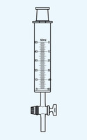 Stříkačka na plyn s jednocestným kohoutem 100 ml - NZ 12,5 mm