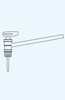 side stopcock with tip, glass pulley, NSSJ, NSSJ, NSSJ, NSNSNS12, 5 , tr. 8/1, 5 mm tip 0, 30-0, 35 mm