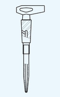 kohout boční , broušené,se špičkou, AS, NZ 12,5 , špička 0,55-0,60 mm