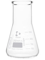 Baňka Erlenmeyerova, širokohrdlá, Duran, skleněná, 250 ml, vyhnutý okraj