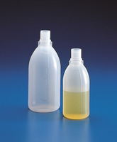 Bottle 250 ml, PP, GL 25, graduated for 25 ml, cap and fuse, 50 pcs