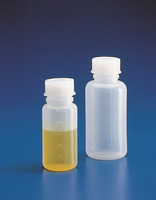 Fľaša guľatá širokohrdlá, PE, so skrutkovacím uzáverom, 250 ml, GL 40