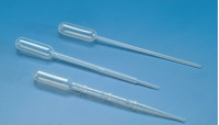 Pasteur pipette, 3 ml, PE, length 155 mm, sterile, individually packaged