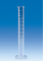 Volumetric cylinder, PMP, class A, conformity certificate, tall form, raised scale, 50 ml, (pack. of 2 pcs)