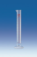 Volumetric cylinder, PMP, class A, conformity certificate, tall form, red printed scale, 50 ml, (pack. of 2 pcs)
