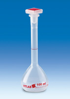 Volumetric flask, PMP, class A, with SJ 24/29, PP, 1000 ml