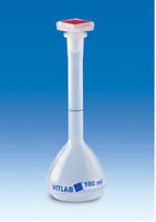 Volumetric flask, PP, with stopper, PP, 25 ml