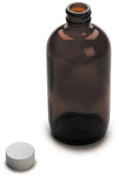 Fľaša skladovacia hnedá, sklenená, s viečkom, 237 ml, HACH, (bal. 6 ks)