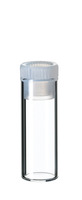 Shell vial, clear glass, 1. hydrolytic class, 2,0 ml, 31,5 x 11,6 mm, with 12 mm PE stopper, (pack. of 100 pcs), LABSOLUTE®