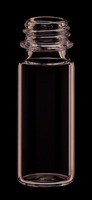 Vialka šroubovací s krátkým závitem ND9, čirá, 1. hydrolytická třída, 1,5 ml, 32 x 11,6 mm, štítek a ryska, SureStop, (bal. 100 ks), LABSOLUTE®