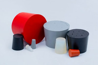 Silicone stopper, 3,5 x 6,5 x 15 mm, transparent