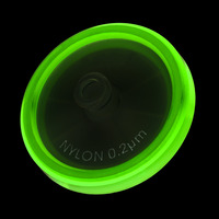 Filtr stříkačkový, pr. 30 mm, skleněné vlákno/nylon (PA), 0,2 µm, fialový kroužek, (bal. 100 ks), LABSOLUTE®