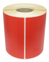 Etiketa lékárenská, 50 x 25 mm, červená, 1 kotouček, (bal. 400 ks)