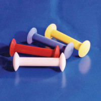 Míchadlo magnetické, tvar činky, 35 mm x 8mm, (L x D), červené, PTFE