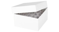 Kryobox kartonový pro zkumavky 17 x 60 mm, mřížka 6 x 6, 136 x 136 x 75 mm, bílý, bal. 10 ks, RATIOLAB